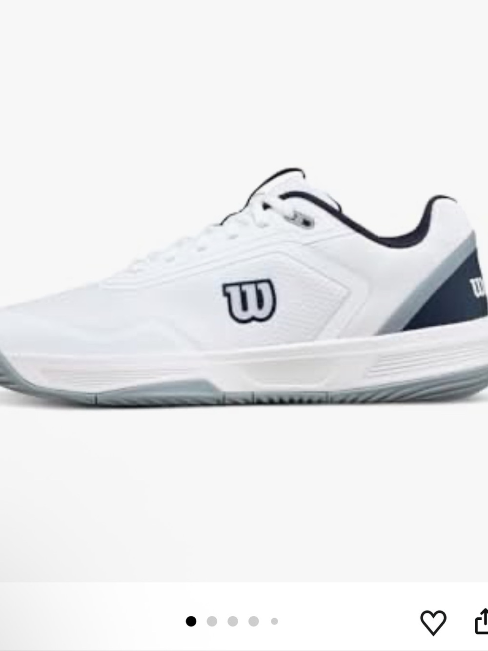 Wilson Men’s White Athletic Tennis Shoes with Navy and Light Gray Accents! New!8